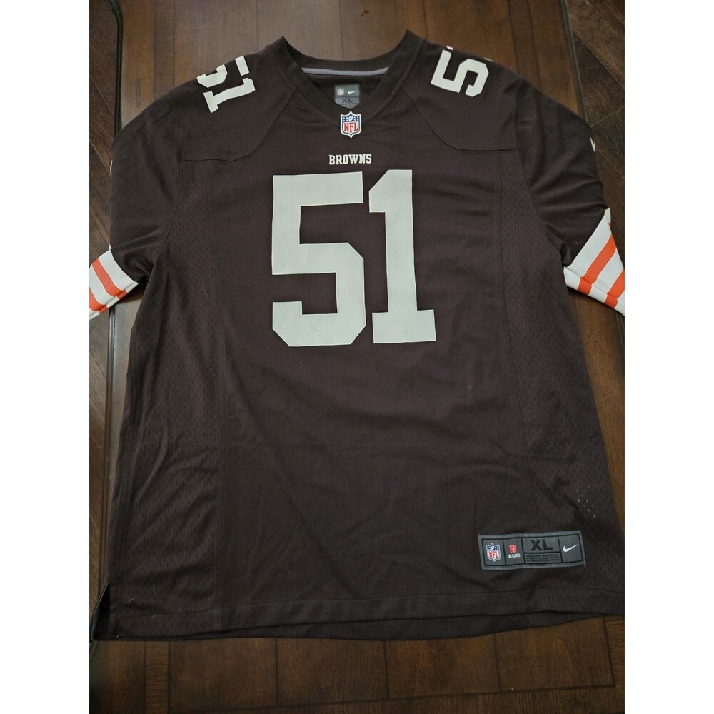 Cleveland Browns Jersey Mens XL Brown NFL Football Barkevious Mingo Nike